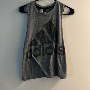 Adidas cut off workout tee womens medium